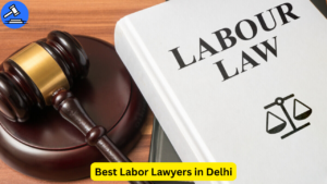 Gavel and labor law book representing legal services by the best labor lawyers in Delhi.